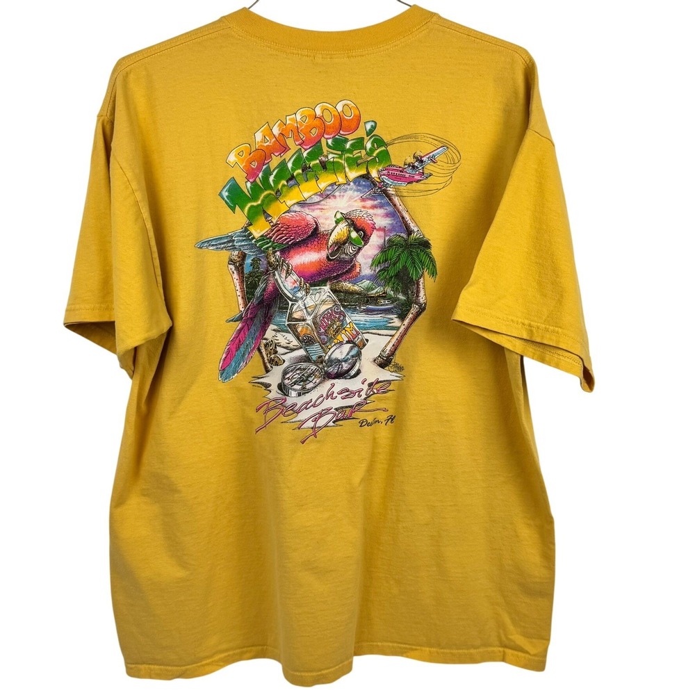 VTG 90's Bamboo Willie's Bar Florida Vacation Double Graphic T-Shirt Size XL - Picture 1 of 7
